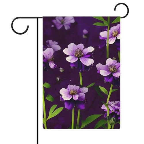 Doppelseitige 30,5 x 45,7 cm große Gartenflagge: Blühende lila Blumen Gartenflaggen sind langlebig, schön und vielseitig einsetzbar für den Außenbereich Doppelseitige 30,5 x 45,7 cm große Gartenflagge: Blühende lila Blumen Gartenflaggen sind langlebig, schön und vielseitig einsetzbar für den Außenbereich von QMNLKH