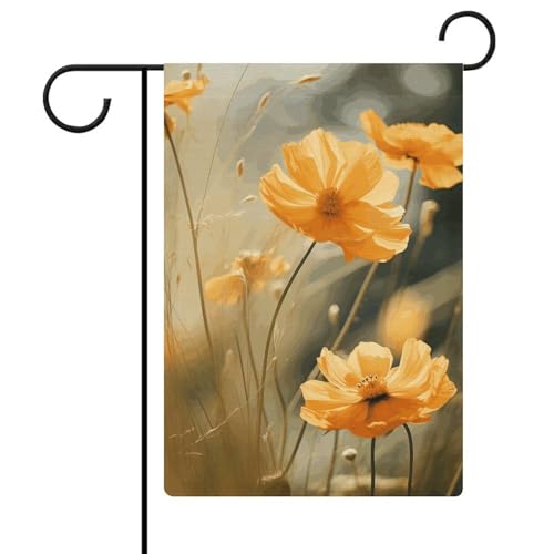 Doppelseitige 30,5 x 45,7 cm große Gartenflagge: Brise Orangenblüten Gartenflaggen sind langlebig, schön und vielseitig einsetzbar für den Außenbereich von QMNLKH