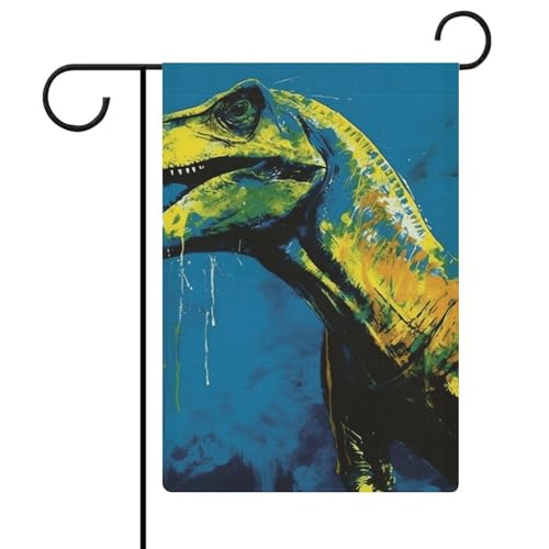Doppelseitige 30,5 x 45,7 cm große Gartenflagge: Dinosaurier-Poster Gartenflaggen sind langlebig, schön und vielseitig einsetzbar für den Außenbereich Doppelseitige 30,5 x 45,7 cm große Gartenflagge: Dinosaurier-Poster Gartenflaggen sind langlebig, schön und vielseitig einsetzbar für den Außenbereich von QMNLKH