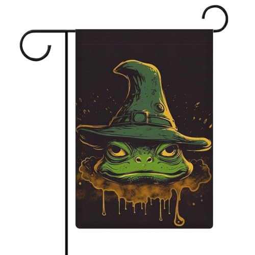 Doppelseitige 30,5 x 45,7 cm große Gartenflagge: Frosch Avatar Gartenflaggen sind langlebig, schön und vielseitig einsetzbar für den Außenbereich von QMNLKH
