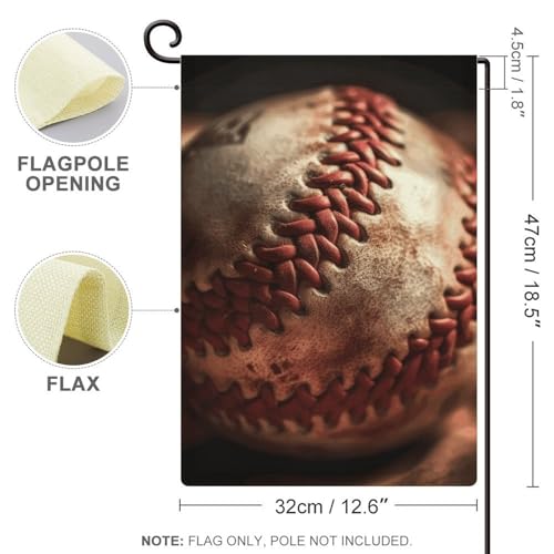 Doppelseitige 30,5 x 45,7 cm große Hofflagge: Baseball-Gartenflaggen sind langlebig, schön und vielseitig einsetzbar für den Außenbereich von QMNLKH