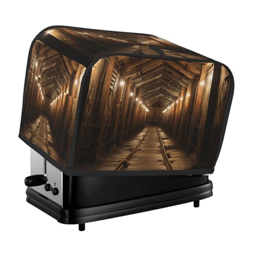 2 Scheiben Toaster-Abdeckung mit zwei Taschen zur Aufbewahrung von Messern, superweiche Geräteabdeckung, Salzmine, Staubschutz für Küche, kleine Ofenabdeckung, Küche, Brotmaschine, Schutzabdeckungen von QMNSEHF