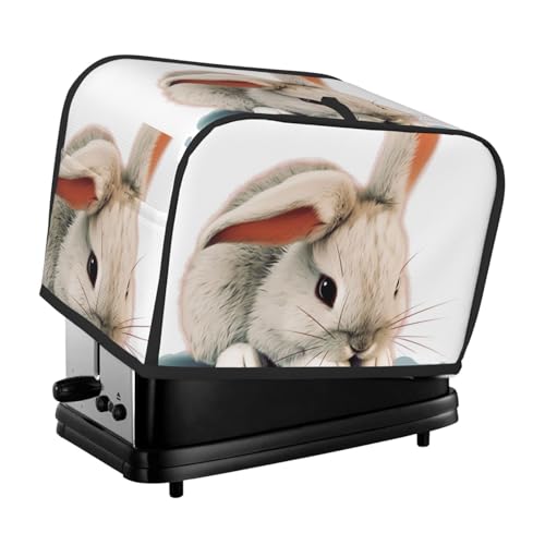 2 Scheiben Toaster-Abdeckung mit zwei Taschen zur Aufbewahrung von Messern, superweiche Geräteabdeckung, Staubschutz für Küche, kleine Ofenabdeckung, Küche, Brotmaschinen-Schutzabdeckungen von QMNSEHF
