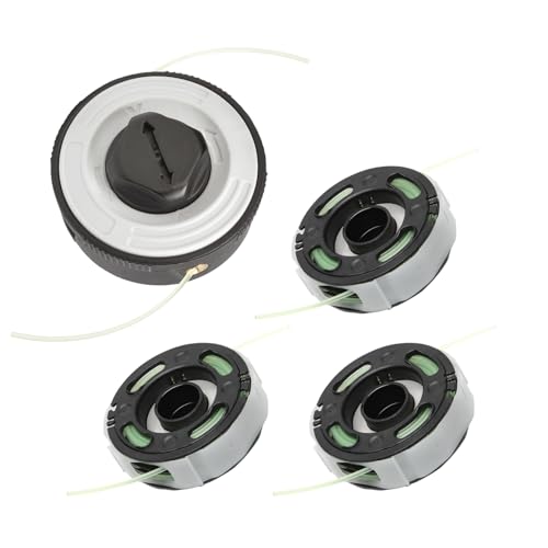 QMTCYXGS (1 + 3 Stück C3-2 Trimmerkopf mit 3 Spulen Ersatz für Stihl FSA 57 FSA57 FSE 52 FSE52 Autocut Unkrautfresser Trimmerkopf 4009 710 2106 & 4009 710 4304 von QMTCYXGS