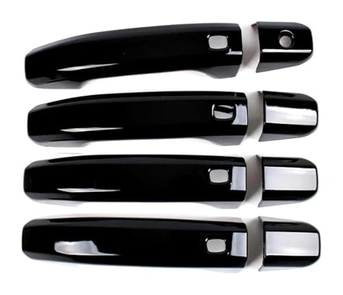 QMTVFSRH Auto Linke Seite Außentürgriff Für Colorado S10 RG MK2 2016-2022 Einzelloch 4-Smart Türgriffabdeckung Zubehör Schutz Anti-Scratch(Bright Black) von QMTVFSRH