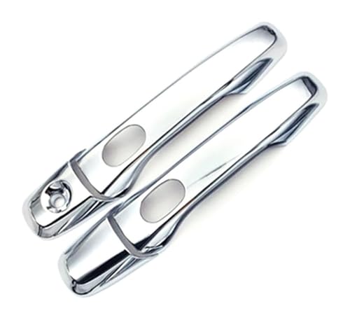 QMTVFSRH Auto Linke Seite Außentürgriff Für Explorer 2011–2018 Einzelloch Dual-Smart-Türgriff Chromverkleidung Kratzfest Cup-Pull-Upgrade-Kit-Schutz(2 Doors Electroplated) von QMTVFSRH