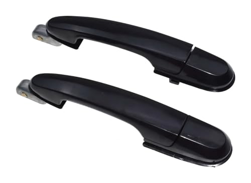 QMTVFSRH Auto Linke Seite Außentürgriff Für Hyundai Für Tucson 2.0L .7L Isance SCHWARZ Vorne Hinten Links Rechts Außentürgriff 2005-2009 82650-2E020 82660-2E020 Seite Pcdsech Auto(Rear Pair) von QMTVFSRH