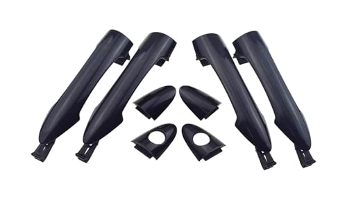 QMTVFSRH Auto Linke Seite Außentürgriff Für Kia Für Picanto 2011 2012 2013 2014 2015 2016 Schwarz Vorne Hinten Links Rechts Außerhalb Äußere Außentürgriffe Seitengriff Auto(Front Rear 2pieces) von QMTVFSRH