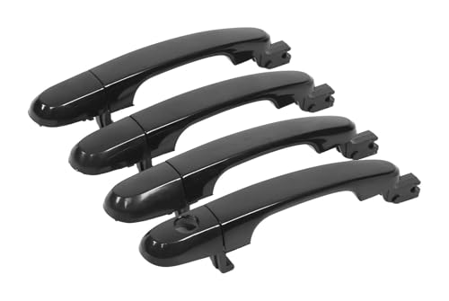 QMTVFSRH Auto Linke Seite Außentürgriff Für Kia Für Sportage 2005 2006 2007 2008 2009 2010 Außentürgriff Mit Kappe 826511F010 Schwarz ABS Ersatz Seitenwagen von QMTVFSRH