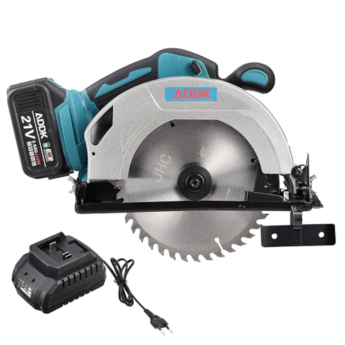 Akku-Handkreissäge,Einstellbare Schnitttiefe und -Winkel,Werkzeuglos einstellbar, LEDs,1400W Handkreissäge,Handkreissäge mit Führungsschiene,Maximale 6000RPM für Holz, Weichmetall Akku-Handkreissäge,Einstellbare Schnitttiefe und -Winkel,Werkzeuglos einstellbar, LEDs,1400W Handkreissäge,Handkreissäge mit Führungsschiene,Maximale 6000RPM für Holz, Weichmetall von QMTXBYJ