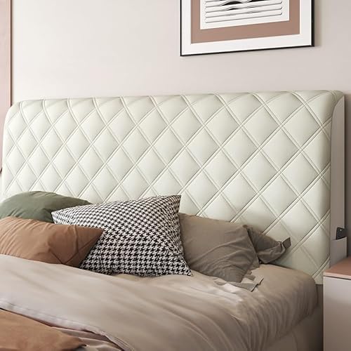 QMZDXH Bett Kopfteil Bezug/Überzug, Staubdichte Stretch Bett Kopfteil Abdeckung, Rückenschutz All-Inclusive Slipcover, Bettkopfteil Hussen bettrückwand Schutz, Für Einzelbetten, Doppelbetten A,150cm von QMZDXH