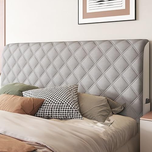 QMZDXH Bett Kopfteil Bezug/Überzug, Staubdichte Stretch Bett Kopfteil Abdeckung, Rückenschutz All-Inclusive Slipcover, Bettkopfteil Hussen bettrückwand Schutz, Für Einzelbetten, Doppelbetten C,200cm von QMZDXH