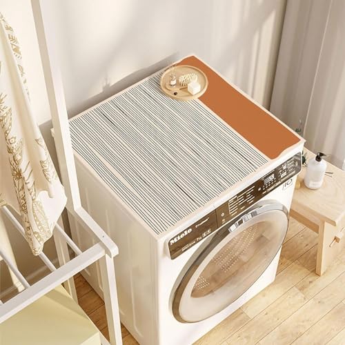 QMZDXH Waschmaschinen Abdeckungen Waschmaschinenbezug Waschmaschinentrocknerdeckel antirutschmatte Waschmaschine Waschmaschinen Auflage kühlschrankabdeckung Washer and Dryer Covers E,40 * 60cm von QMZDXH