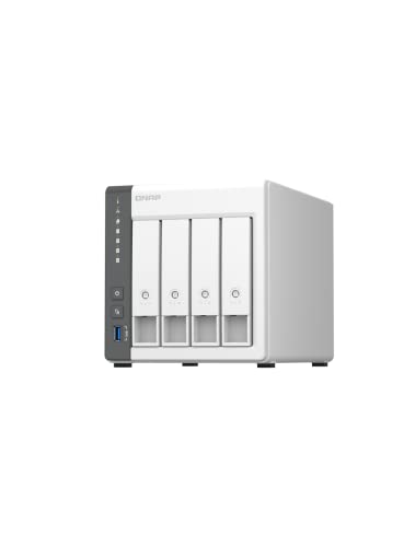 QNAP TS-433-4G-US 4 Bay NAS mit Quad-Core Prozessor, GB DDR4 RAM und 2, 5 GbE Netzwerk (Diskless) von QNAP