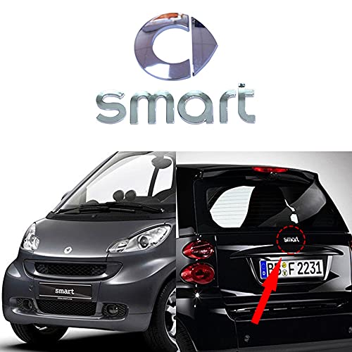 Für Mercedes Smart 450 451453 Fortwo ForFour Auto Emblem Zeichen Chrom Schriftzug 3D Logo Auto Aufkleber Tuning Sticker Auto-Styling-Zubehör von QNMQNM
