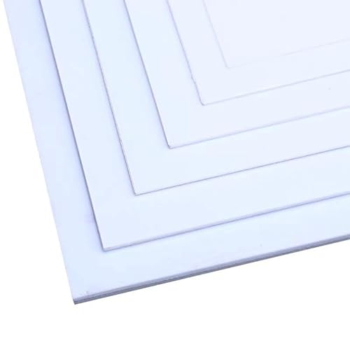 1 Stück starre ABS-Kunststoffplatte, 250 x 300 mm, thermoformbare Bastelplatte for Heimwerkerprojekte und Modellbau(4mm) von QNZTUZLON