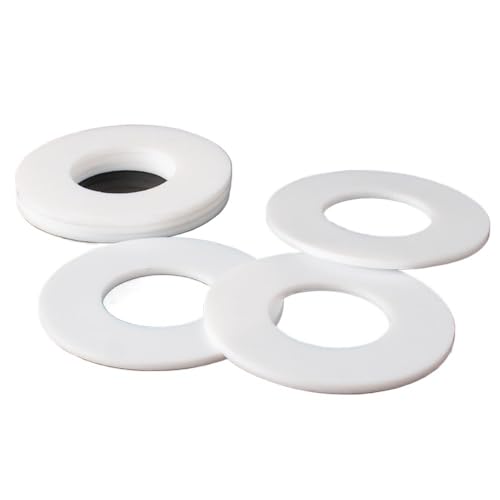 1 x PTFE-Abstandshalter mit flacher Unterlegscheibe – Hochtemperatur- und Dichtungs-O-Ring-Flanschdichtungen (Innendurchmesser 18 mm – 190 mm)(71x34x3mm) von QNZTUZLON