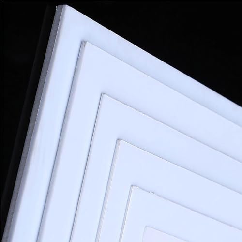 2 Stück starre ABS-Kunststoffplatten – 1,5 mm dicker, thermoformbarer weißer Kunststoff for Heimwerkerarbeiten und Modellbau(30x50cm) von QNZTUZLON