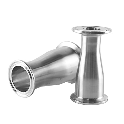 4" OD119 x 1,5" OD50.5 Tri-Clamp konzentrisches Reduzierstück – SS304 Sanitärrohrverschraubung for die Lebensmittel- und Getränkeindustrie(38mm x 25mm) von QNZTUZLON