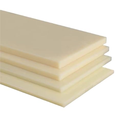 Beige ABS-Kunststoffplatte, 300 mm x 300 mm – langlebige, antistatische und flammhemmende Platte for Heimwerker und Industrie(6mm) von QNZTUZLON