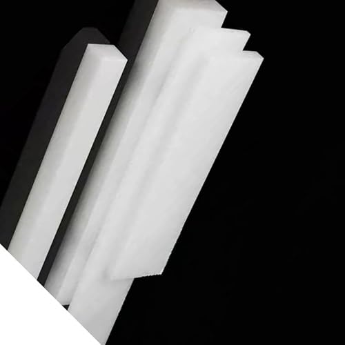 Hochfestes weißes Nylonblatt – 1 Meter lang, 45 mm breit, 2–10 mm dick for die Bearbeitung, Heimwerkerarbeiten und den Modellbau(5mm) von QNZTUZLON