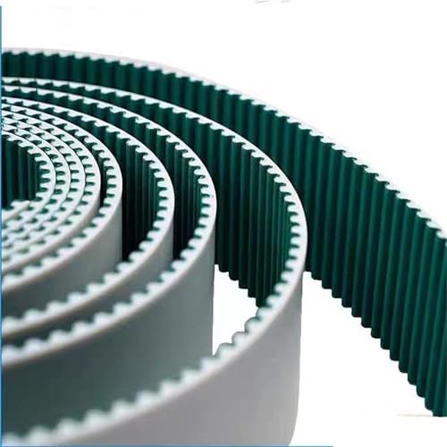 Offener S5M PU-Zahnriemen for 3D-Drucker und CNC-Maschinen, 10–40 mm Breite, hocheffizienter Synchron-Antriebsriemen(GREEN,5meter 20MM) von QNZTUZLON