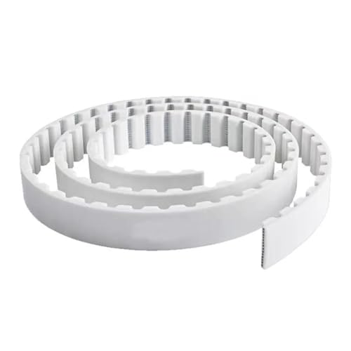 Offener S5M PU-Zahnriemen for 3D-Drucker und CNC-Maschinen, 10–40 mm Breite, hocheffizienter Synchron-Antriebsriemen(White,30meter 20MM) von QNZTUZLON