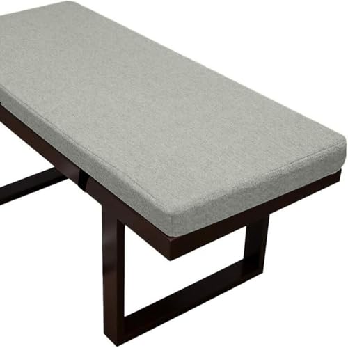 Bankauflage 180 220 170 180×30 110 220×25cm Sitzauflage Sitzkissen Bank, Bierbankauflagen Bankkissen, Sitzbank Kissen Bankpolster Outdoor Indoor, Gartenbank Auflage for Zuhause(Hellgrau,140x50x3cm) von QOEUIUJ