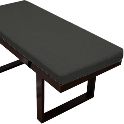 Bankauflage 180 220 170 180×30 110 220×25cm Sitzauflage Sitzkissen Bank, Bierbankauflagen Bankkissen, Sitzbank Kissen Bankpolster Outdoor Indoor, Gartenbank Auflage for Zuhause(Schwarz,160x40x3cm) von QOEUIUJ