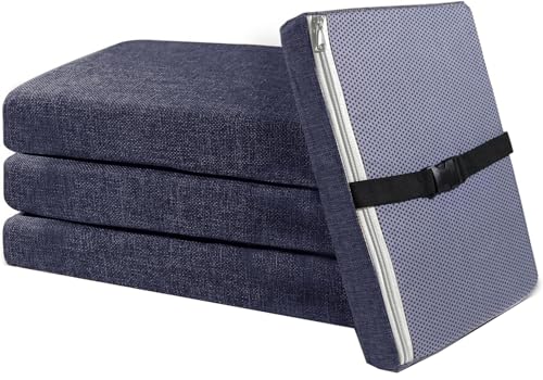 QOEUIUJ 4er Set Sitzauflagen Stuhl 40×40 45×45 50×50 Stuhlkissen Sitzkissen Quadratisch Abnehmbarer Bezug Stuhlpolster mit Reißverschluss Bändern & rutschfeste Outdoor Indoor(Dunkelblau,40x40x3cm) QOEUIUJ 4er Set Sitzauflagen Stuhl 40×40 45×45 50×50 Stuhlkissen Sitzkissen Quadratisch Abnehmbarer Bezug Stuhlpolster mit Reißverschluss Bändern & rutschfeste Outdoor Indoor(Dunkelblau,40x40x3cm) von QOEUIUJ