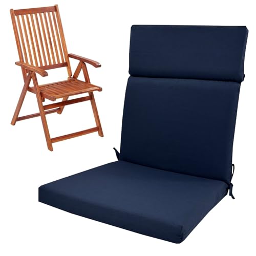 QOEUIUJ Schaukelstuhl Kissen Indoor Outdoor 1/2/4er Set Polsterauflagen Sitzpolster Sitzkissen 107x45cm, Hochlehner Auflage UV Beständig Wasserabweisend Geeignet for Klappstühle(A2,45x107x3cm 2pcs) von QOEUIUJ