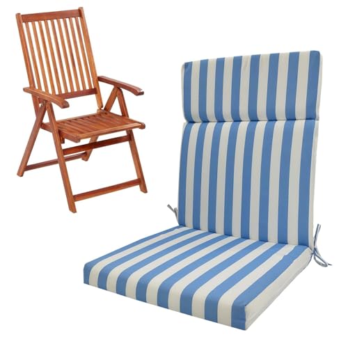 QOEUIUJ Schaukelstuhl Kissen Indoor Outdoor 1/2/4er Set Polsterauflagen Sitzpolster Sitzkissen 107x45cm, Hochlehner Auflage UV Beständig Wasserabweisend Geeignet for Klappstühle(A3,45x107x5cm 1pc) von QOEUIUJ
