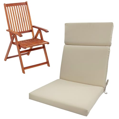 QOEUIUJ Schaukelstuhl Kissen Indoor Outdoor 1/2/4er Set Polsterauflagen Sitzpolster Sitzkissen 107x45cm, Hochlehner Auflage UV Beständig Wasserabweisend Geeignet for Klappstühle(A8,45x107x5cm 4pcs) von QOEUIUJ