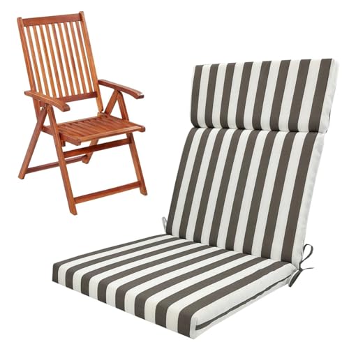 QOEUIUJ Schaukelstuhl Kissen Indoor Outdoor 1/2/4er Set Polsterauflagen Sitzpolster Sitzkissen 107x45cm, Hochlehner Auflage UV Beständig Wasserabweisend Geeignet for Klappstühle(A9,45x107x5cm 1pc) von QOEUIUJ