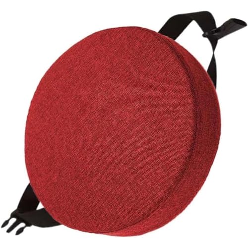 Rund Sitzkissen Stuhlkissen 30×30 35×35 40×40 45×45 50×50 Leinen Sitzpolster Abnehmbares Memory Schaum Runde Sitzauflage for Stuhl Hocker Haus Küche Esszimmer Garten Büro(A13,30x30x3cm) von QOEUIUJ