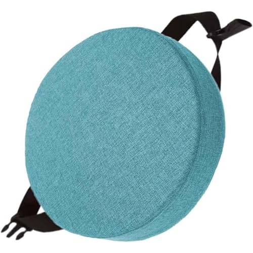 Rund Sitzkissen Stuhlkissen 30×30 35×35 40×40 45×45 50×50 Leinen Sitzpolster Abnehmbares Memory Schaum Runde Sitzauflage for Stuhl Hocker Haus Küche Esszimmer Garten Büro(A14,40x40x8cm) von QOEUIUJ