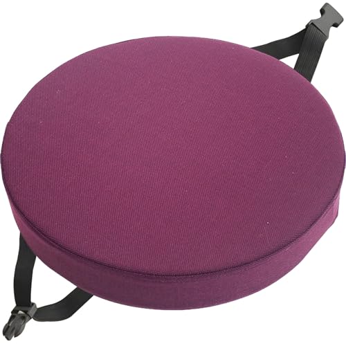 Rund Sitzkissen Stuhlkissen 30×30 35×35 40×40 45×45 50×50 Leinen Sitzpolster Abnehmbares Memory Schaum Runde Sitzauflage for Stuhl Hocker Haus Küche Esszimmer Garten Büro(A9,45x45x8cm) von QOEUIUJ
