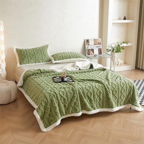 QOFLY Sherpa Kuscheldecke Doppellagige,Elfenbein Flauschig Decke Fleecedecke 200x230cm Weich Blanket Warm Fleecedecke Sofadecke Universell für Wohn- und Schlafzimmer winterdecke QOFLY Sherpa Kuscheldecke Doppellagige,Elfenbein Flauschig Decke Fleecedecke 200x230cm Weich Blanket Warm Fleecedecke Sofadecke Universell für Wohn- und Schlafzimmer winterdecke von QOFLY