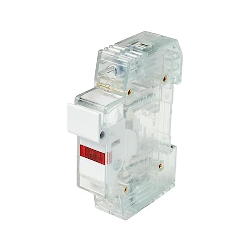 QOFRQNTJ AC 1Sets 1P LED Sicherung Halter 690V mit 10x38MM Flink Keramik Sicherung Core 0,5 EINE 1A 2A 3A 4A 5A 6A 8A 10A 16A 20A 25A 32A RO15(White-1sets Fuse and Base,0.5A) von QOFRQNTJ