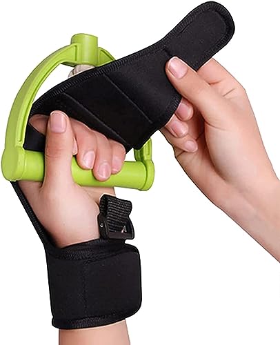 QOJJ Fingerschienen, Rehabilitations-Trainingshandschuhe, Finger-Antispastik-Rehabilitations-Hilfstrainingshandschuhe Daumen Ältere Faust-Schlaganfall-Hemiplegie-Handstützen-Handschuhe von QOJJ