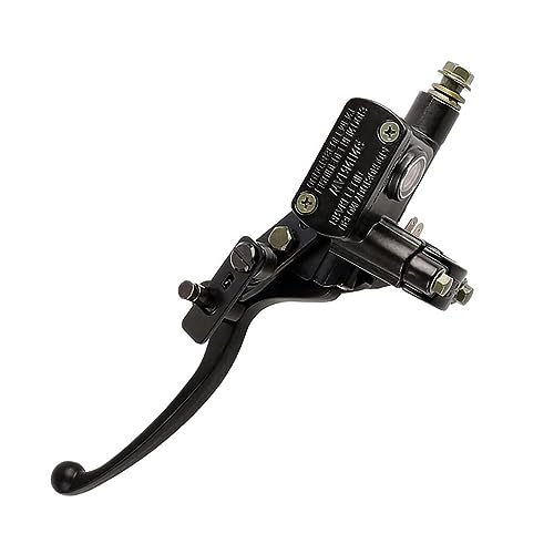 QOKLIYUI Allrad Motorrad S Bremssystem mit vorderer oberer Bremspumpe aus robustem Metall und Bremslichtschalter Bremshebel, Linke Seite von QOKLIYUI
