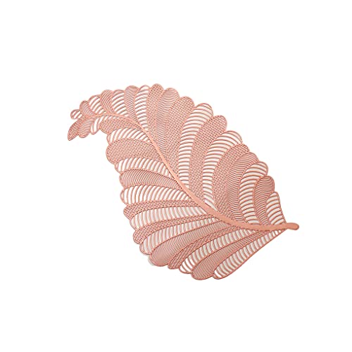 QOKLIYUI PVC Leaves Placemat Insulation Pad Hollow Dish Mat Home KitchenMöbel & Wohnen, Feste & Besondere Anlässe, Party & Eventdekoration!, Roségold von QOKLIYUI