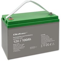 Qoltec AGM Batterie 12V 100Ah 28,1kg Wartungsfrei Leistungsstark LongLife für USV, Wohnmobil, Boot, Heizung Qoltec AGM Batterie 12V 100Ah 28,1kg Wartungsfrei Leistungsstark LongLife für USV, Wohnmobil, Boot, Heizung von QOLTEC