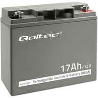 Qoltec AGM Batterie 12V 17Ah Wartungsfrei Effizient LongLife für USV, Roller Qoltec AGM Batterie 12V 17Ah Wartungsfrei Effizient LongLife für USV, Roller von QOLTEC