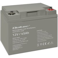 Qoltec AGM Batterie 12V 45Ah Wartungsfrei Leistungsstark LongLife für USV, Wohnmobil, Boot, Heizung Qoltec AGM Batterie 12V 45Ah Wartungsfrei Leistungsstark LongLife für USV, Wohnmobil, Boot, Heizung von QOLTEC