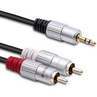 Qoltec Kabel 2x Cinch / Miniklinke 3,5 mm Stecker 2 m Schwarz Qoltec Kabel 2x Cinch / Miniklinke 3,5 mm Stecker 2 m Schwarz von QOLTEC