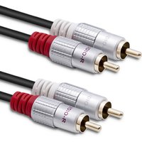Qoltec Kabel 2x Cinch-Stecker / 2x Cinch-Stecker 3m Schwarz Qoltec Kabel 2x Cinch-Stecker / 2x Cinch-Stecker 3m Schwarz von QOLTEC