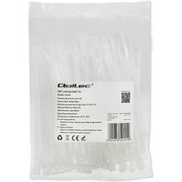 Qoltec Kabelbinder 3,6100mm 100 Stück Nylon66 UV Weiß Qoltec Kabelbinder 3,6100mm 100 Stück Nylon66 UV Weiß von QOLTEC