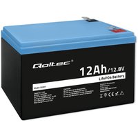 Qoltec LiFePO4 Lithium-Eisenphosphat-Batterie 12,8 V 12 Ah 153,6 Wh BMS Qoltec LiFePO4 Lithium-Eisenphosphat-Batterie 12,8 V 12 Ah 153,6 Wh BMS von QOLTEC