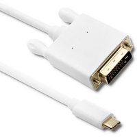 Qoltec USB 3.1 Typ C Stecker/DVI Stecker Kabel 4K Alternativmodus 1m von QOLTEC